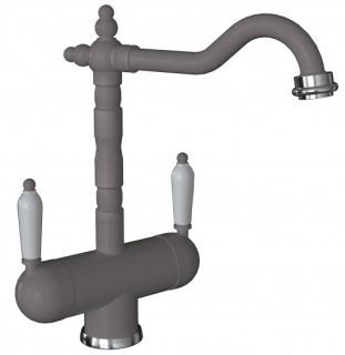 Смеситель для кухни Florentina Ария с подключением под фильтр грей